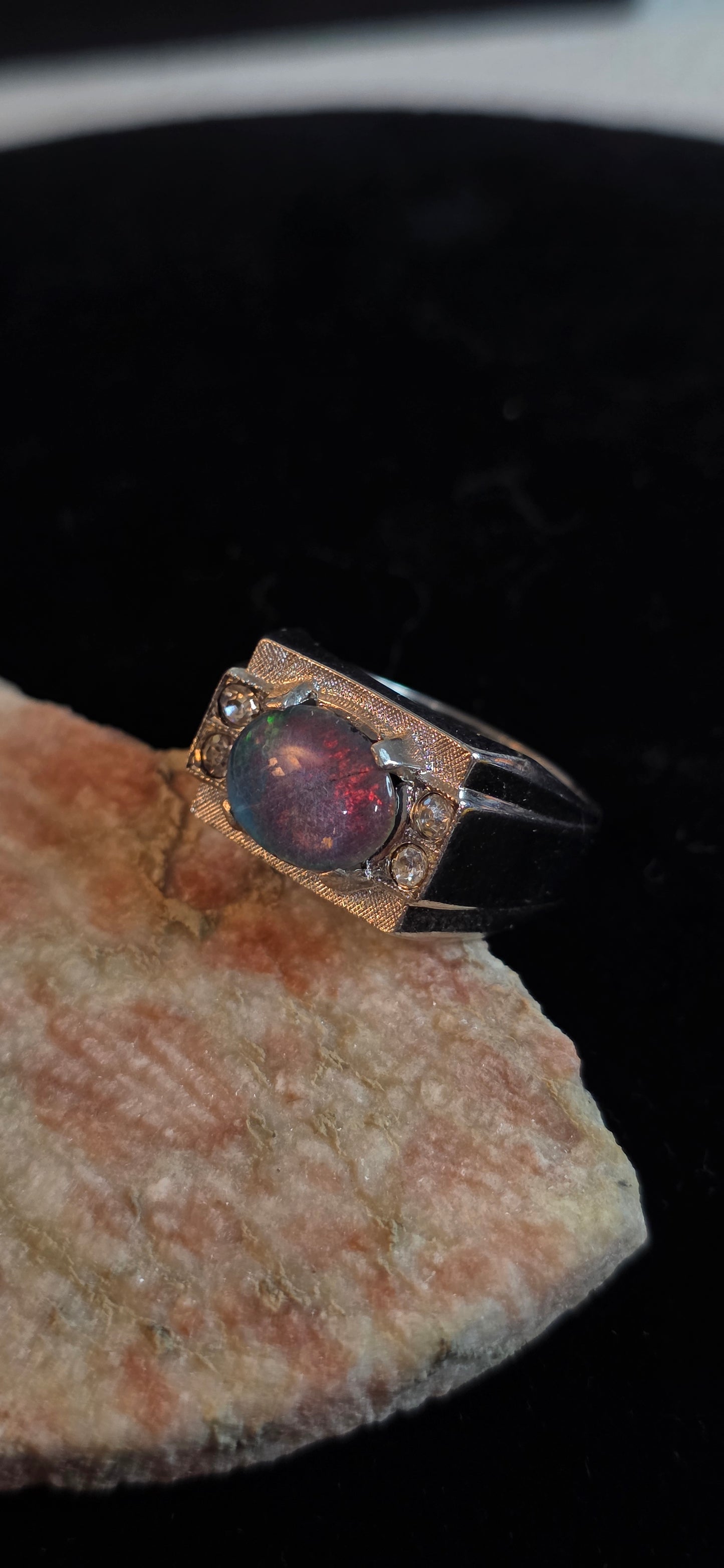 Sterling Silver Opal Ring