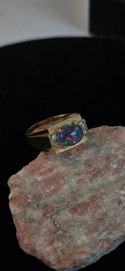 Opal Triplet 10k gold filled ring